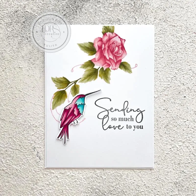 Trailing Hummingbird Stamps, Dies, and Layering Stencils Bundle