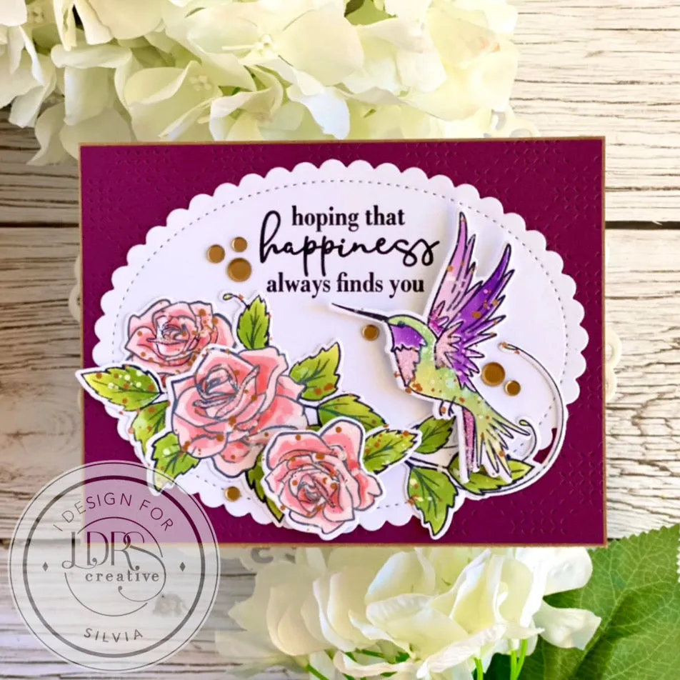 Trailing Hummingbird Stamps, Dies, and Layering Stencils Bundle