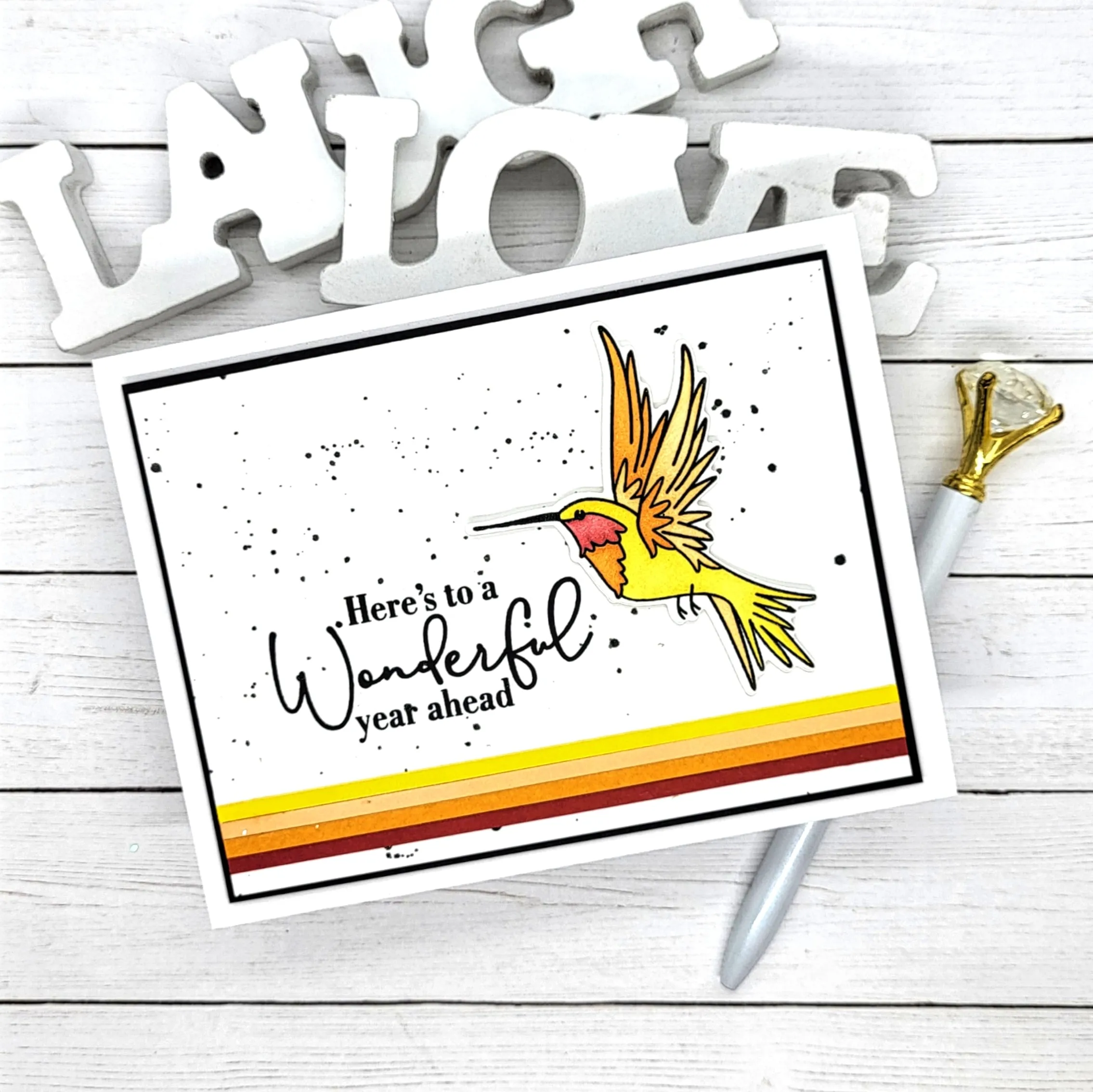 Trailing Hummingbird Stamps, Dies, and Layering Stencils Bundle