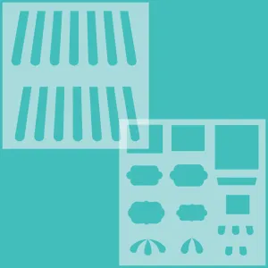 Treat Shop Add-on Stencils Set of 2