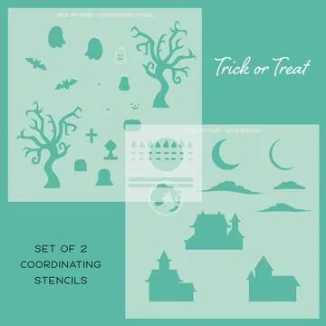 Trick Or Treat | Stencils | Set of 2