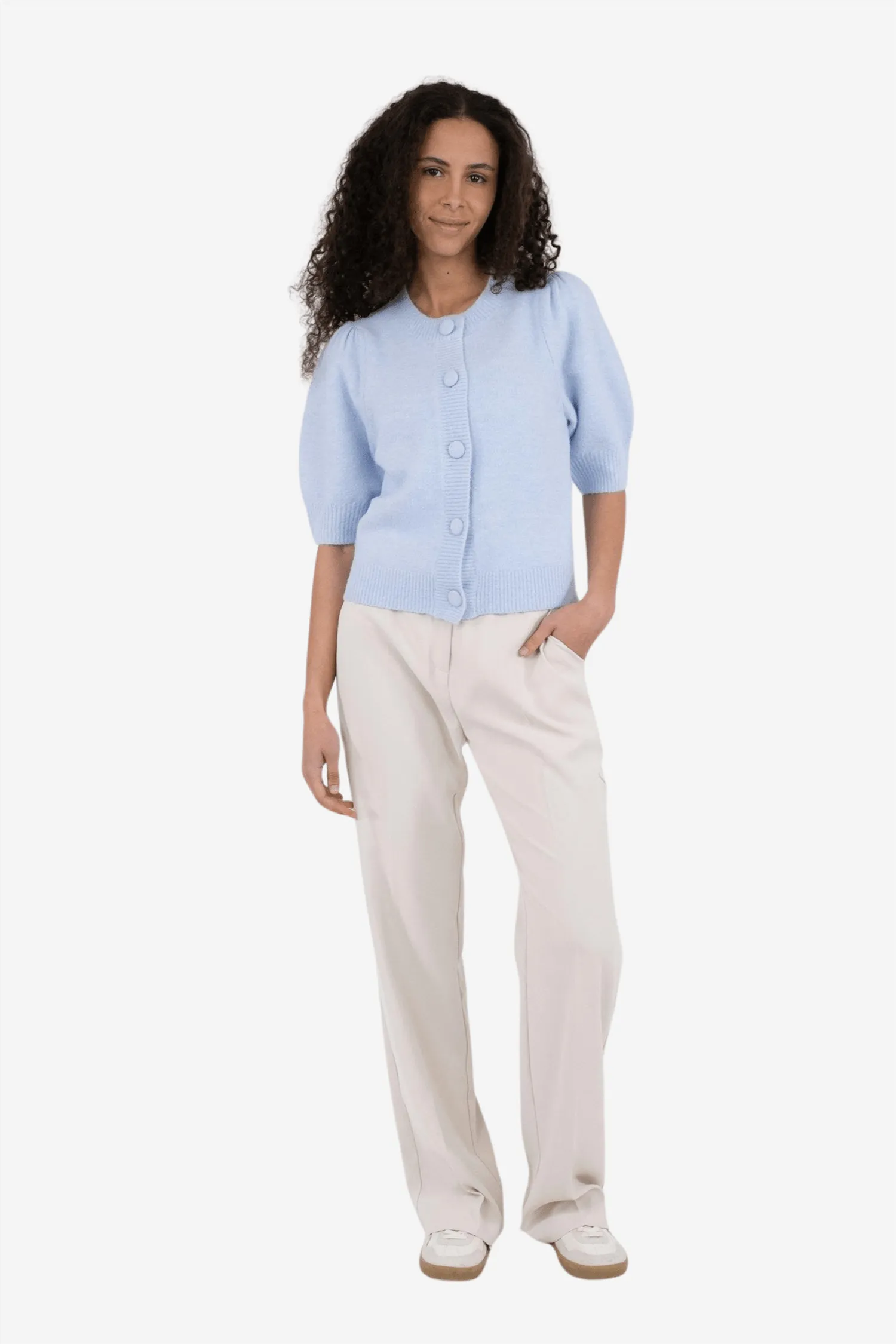 Trudy Knit Cardigan Light Blue