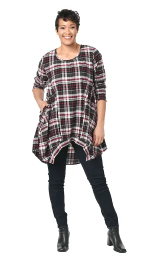 Tulip Lainey Tunic Top in soft Flannel