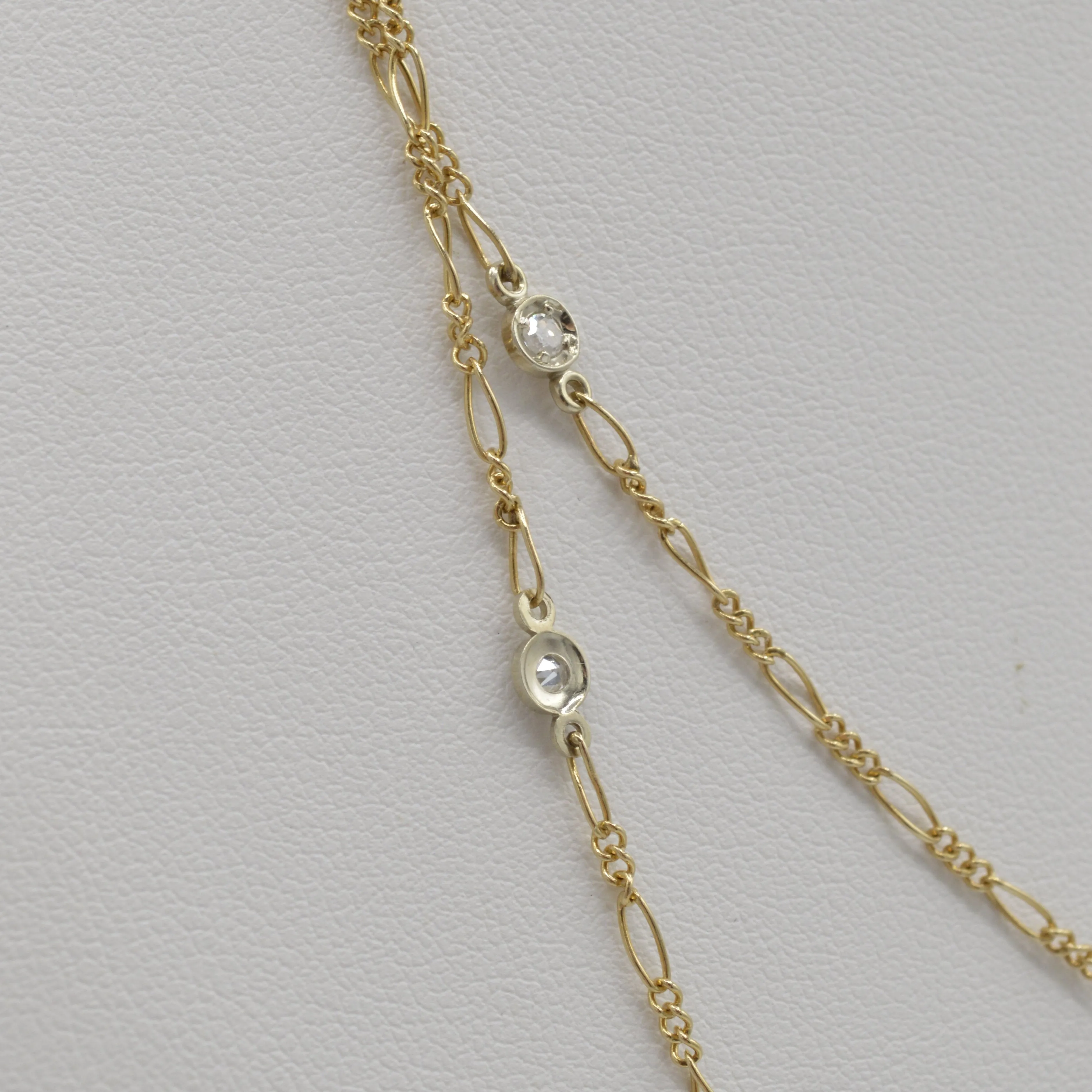 Two-tone Diamond Layer Chain, 38"