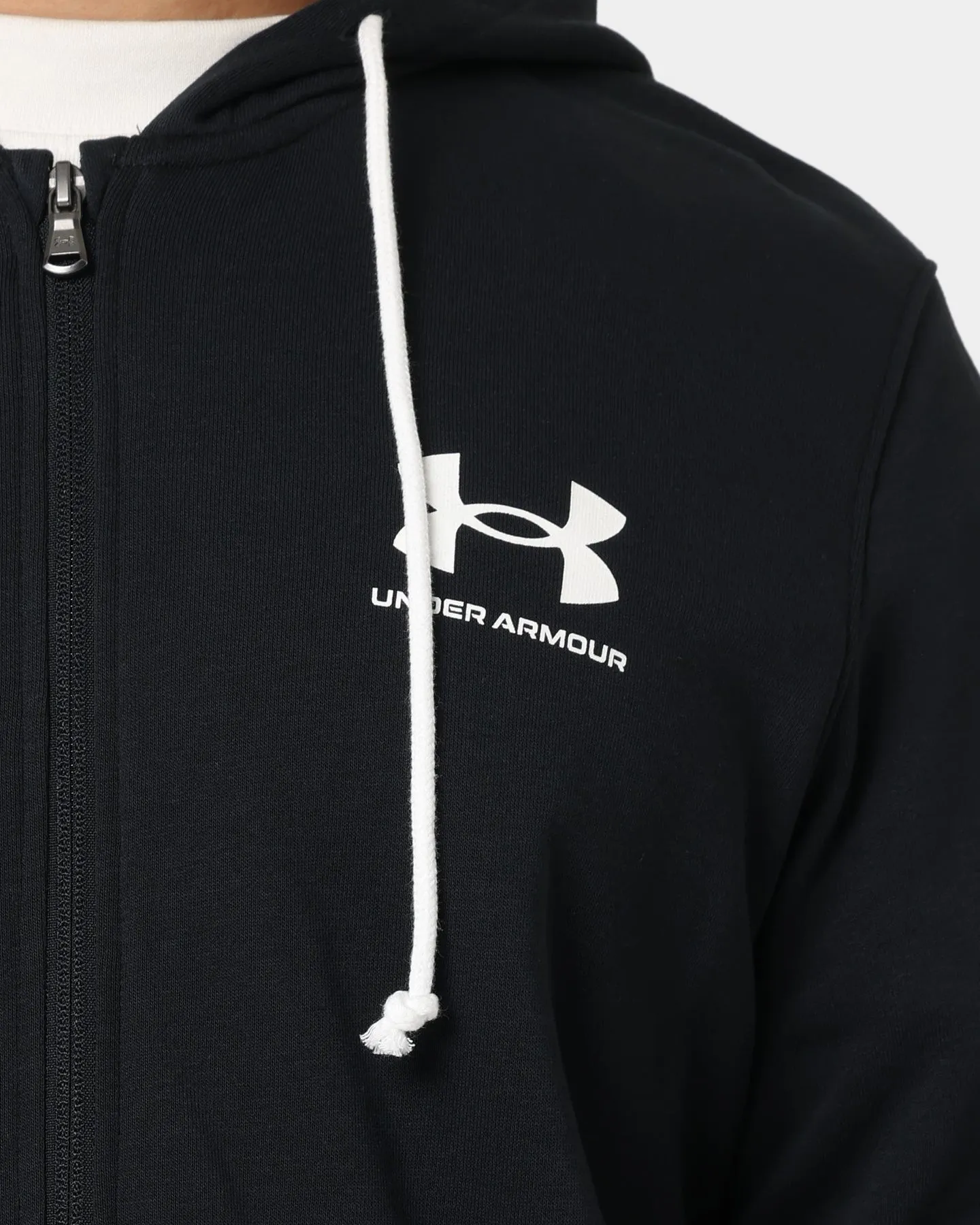 Under Armour Rival Terry Full-Zip Hoodie Black/Onyx White