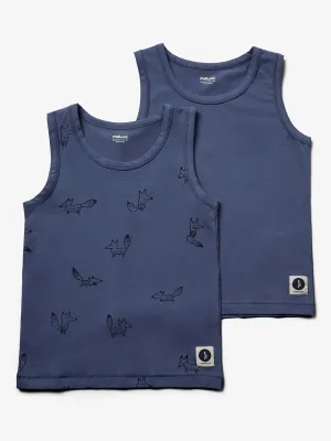 Undershirt 2-pack - Kids - Vintage Blue