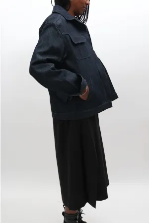 Unisex Designer Sample Oversized Raw Denim Jacket