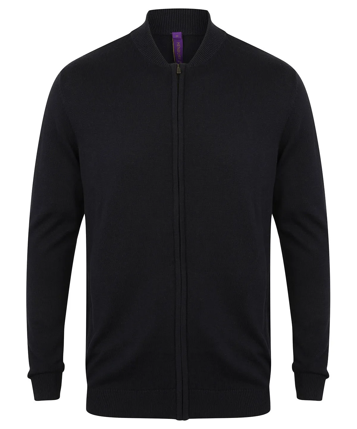 Unisex zip-through cardigan | Navy