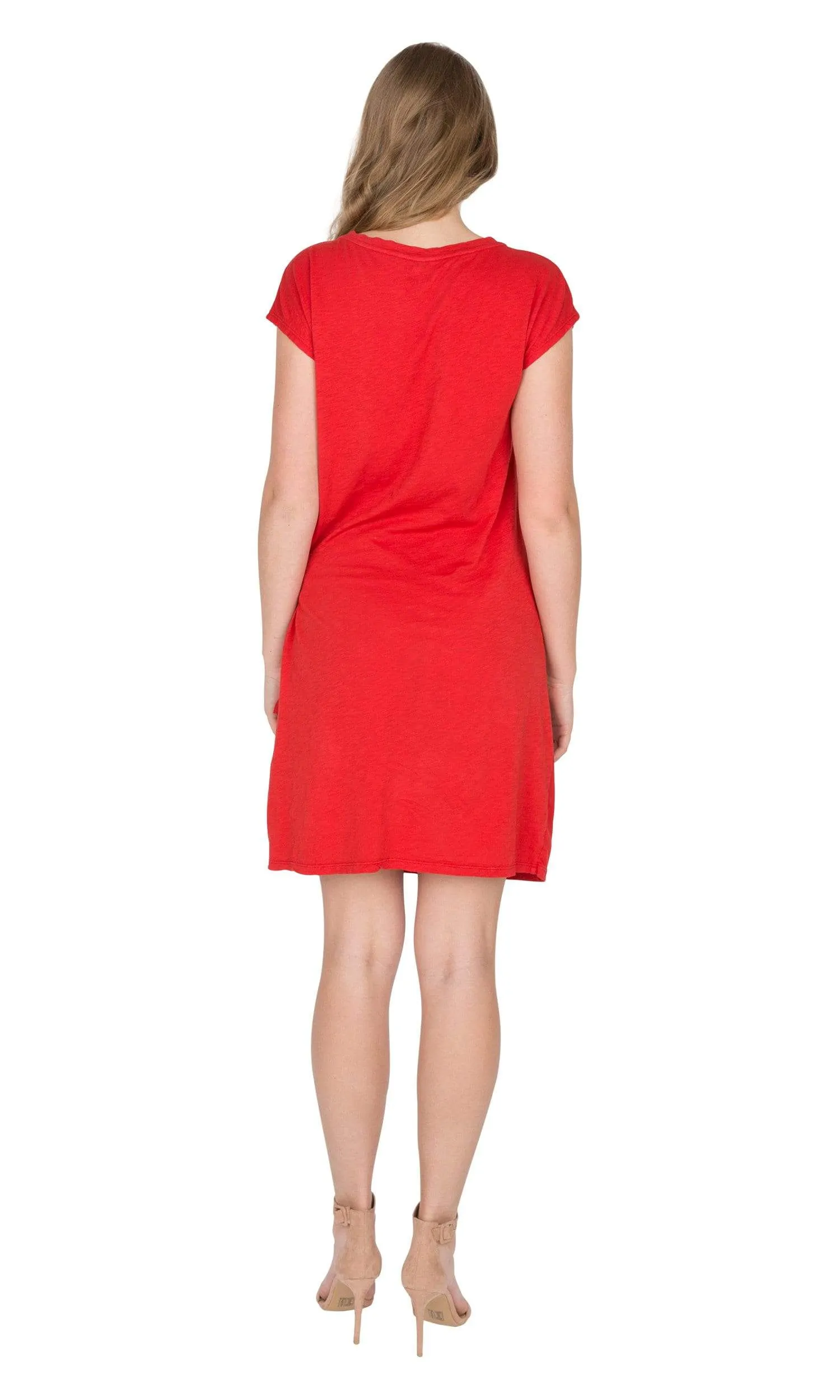 Velvet by Graham & Spencer Gussie Cotton Slub Tie Dress