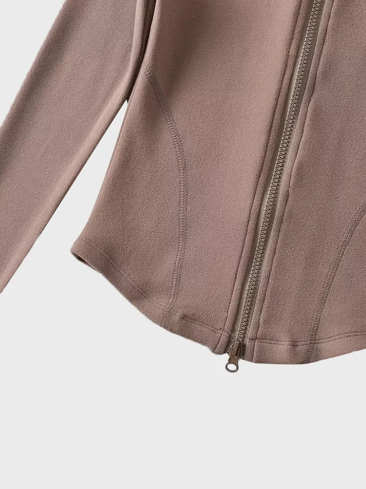 VelvetZip Waist Cardigan