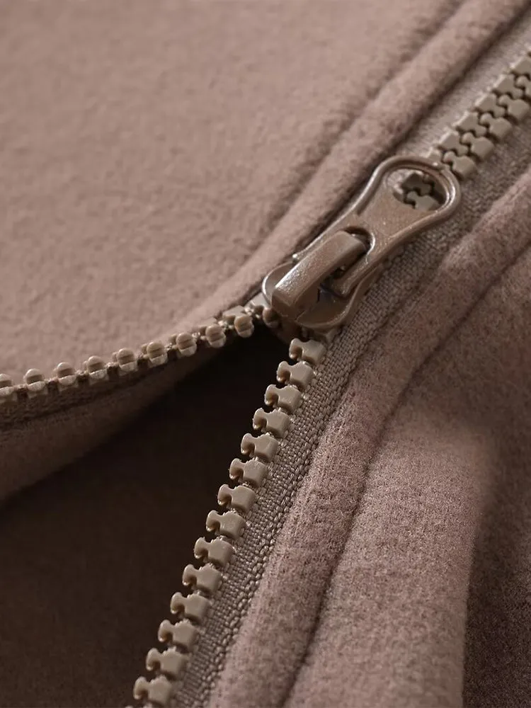 VelvetZip Waist Cardigan