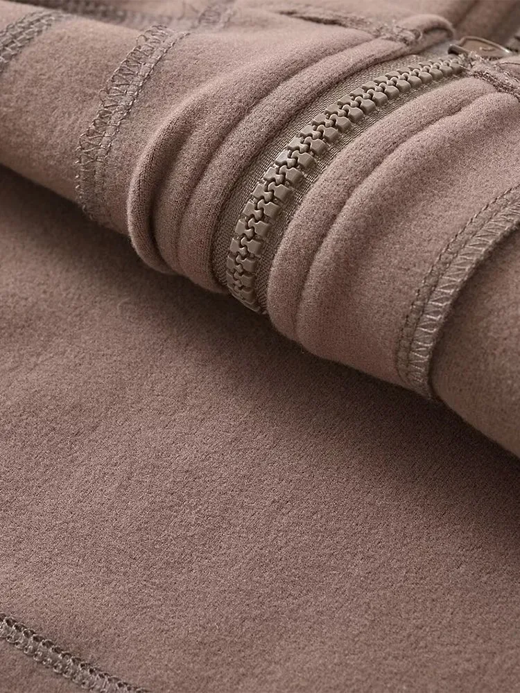 VelvetZip Waist Cardigan