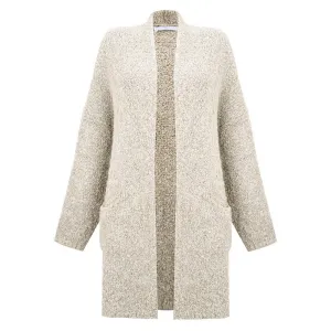 Veritie Boucle Cardigan in Ivory