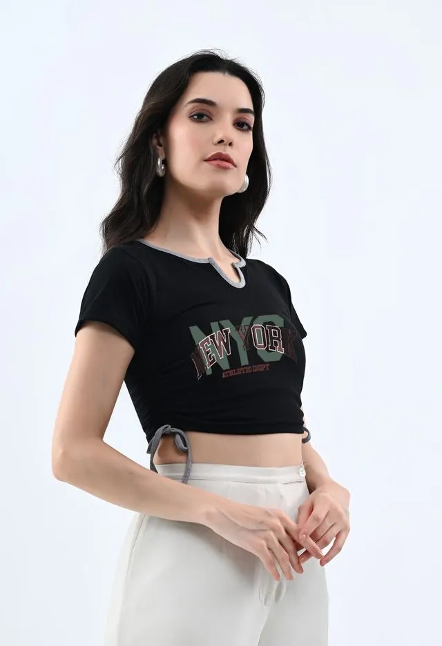 Versatile Black Crop Top