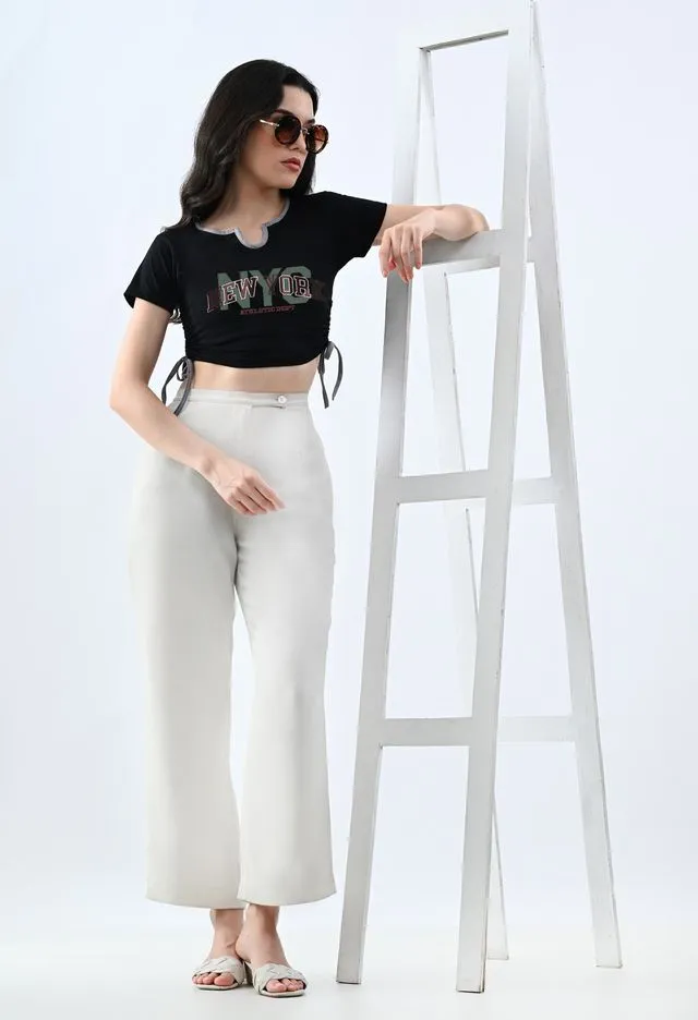 Versatile Black Crop Top
