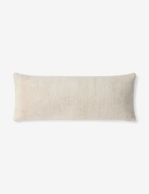 Vintage Hemp Lumbar Pillow No. 76, 12" x 27"