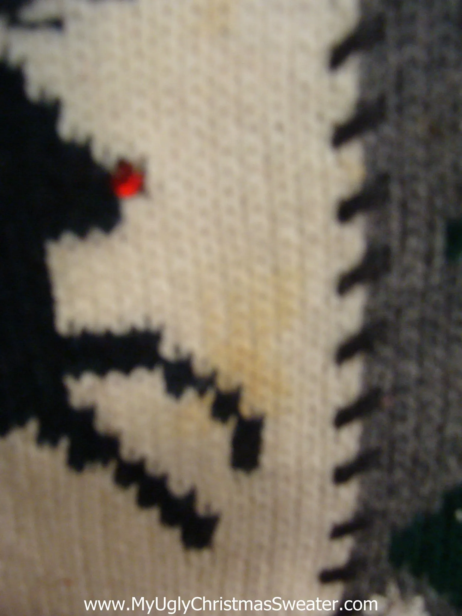 Vintage Jumping Reindeer Tacky Xmas Party Sweater