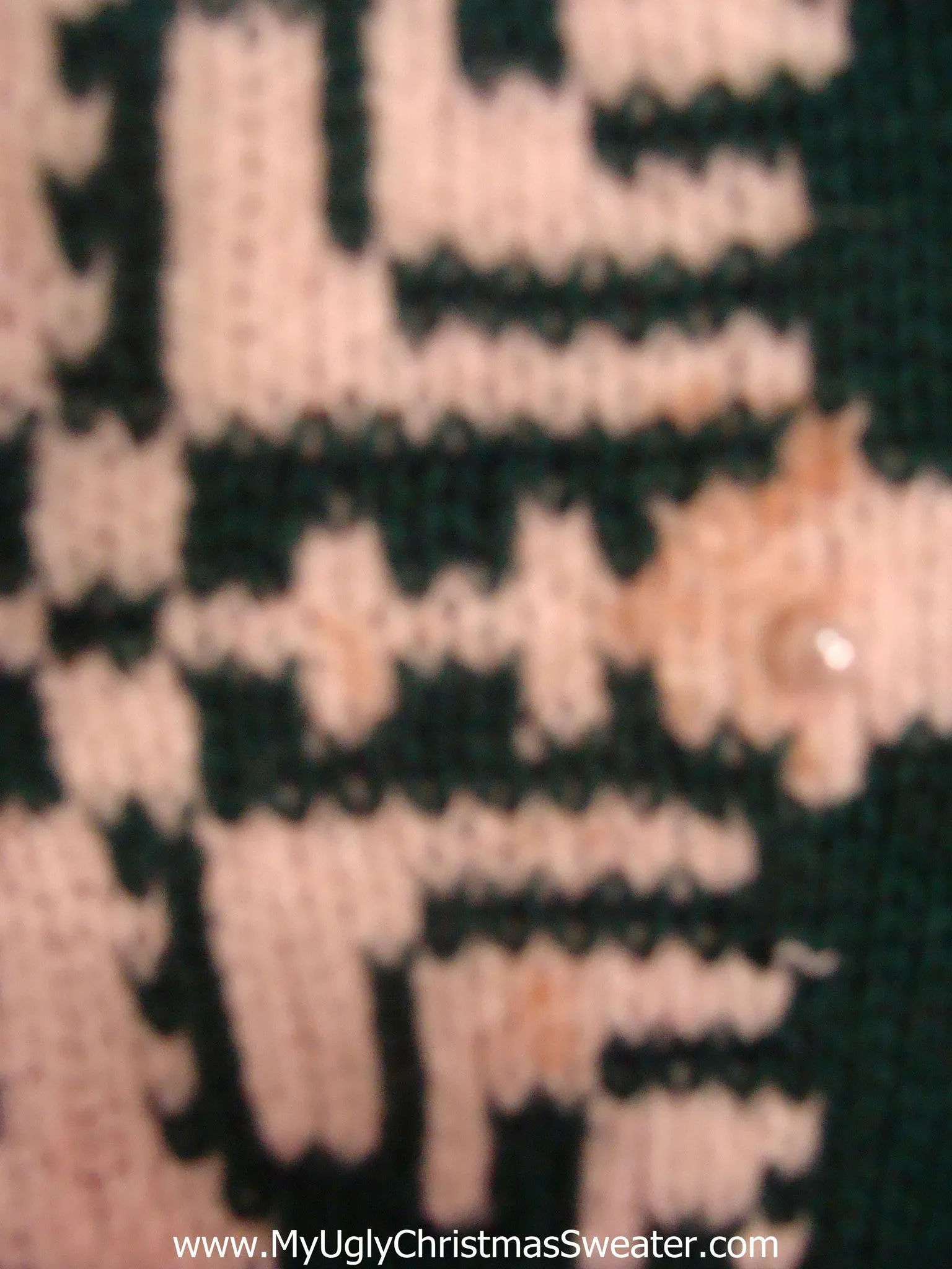 Vintage Jumping Reindeer Tacky Xmas Party Sweater