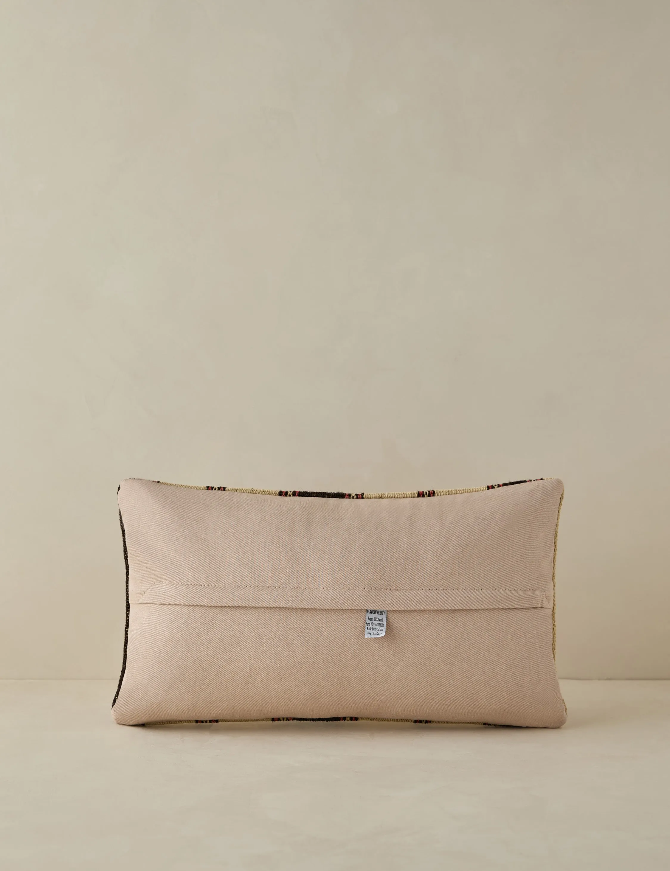 Vintage Lumbar Pillow No. 31, 12" x 20"