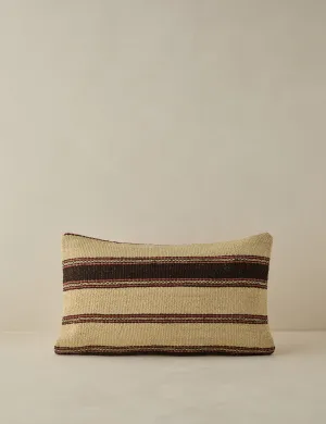 Vintage Lumbar Pillow No. 37, 12" x 20"