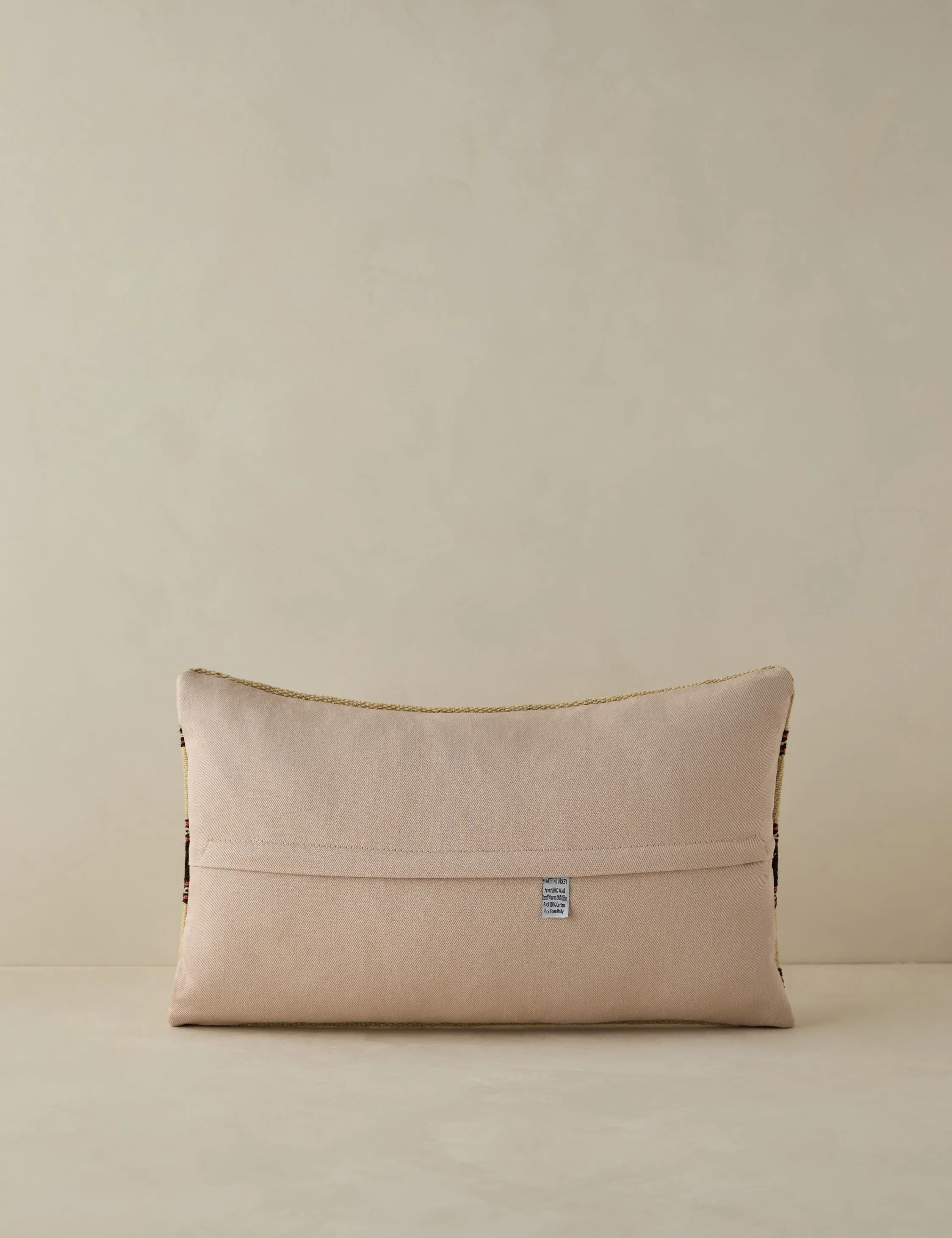 Vintage Lumbar Pillow No. 40, 12" x 20"