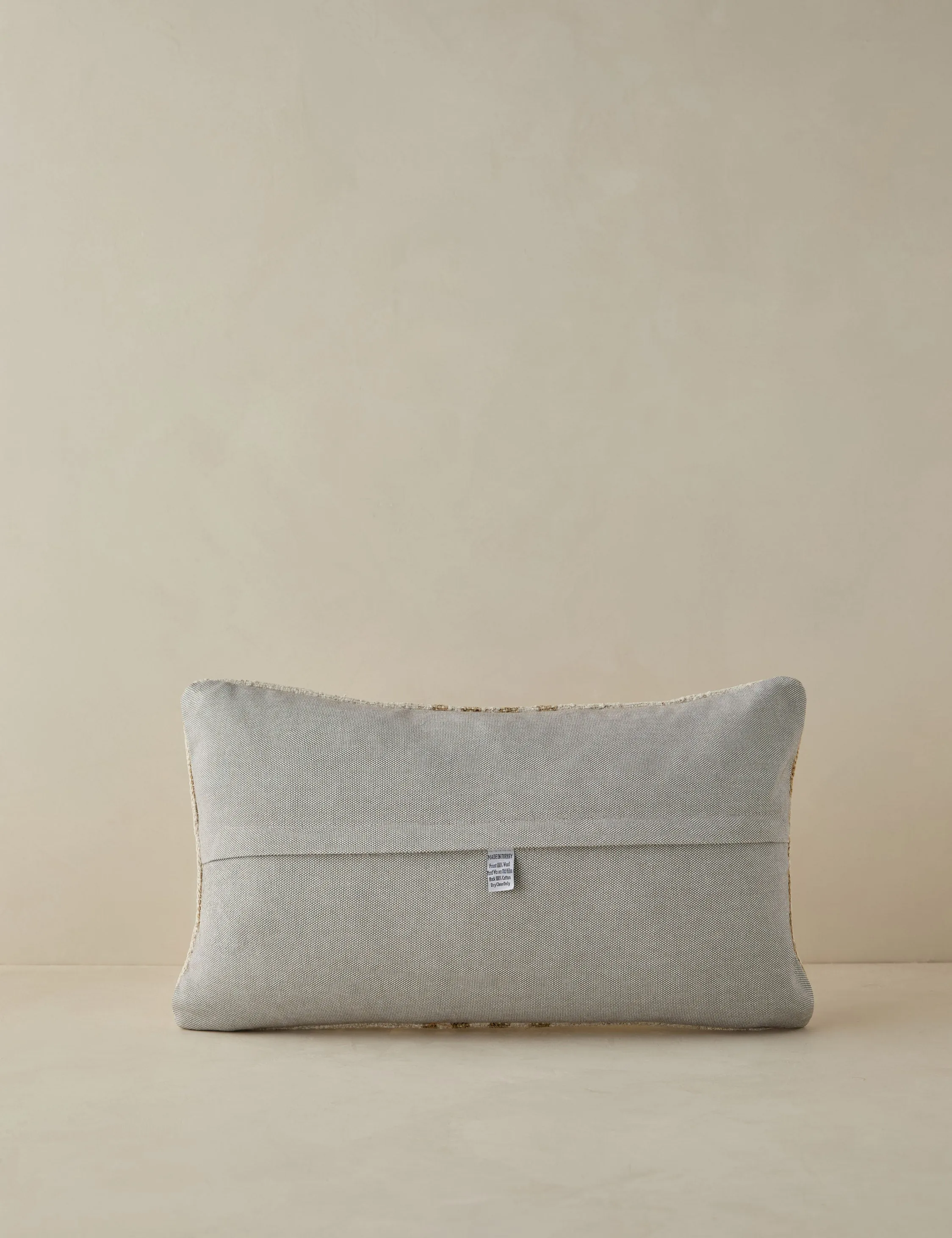 Vintage Lumbar Pillow No. 44, 12" x 20"