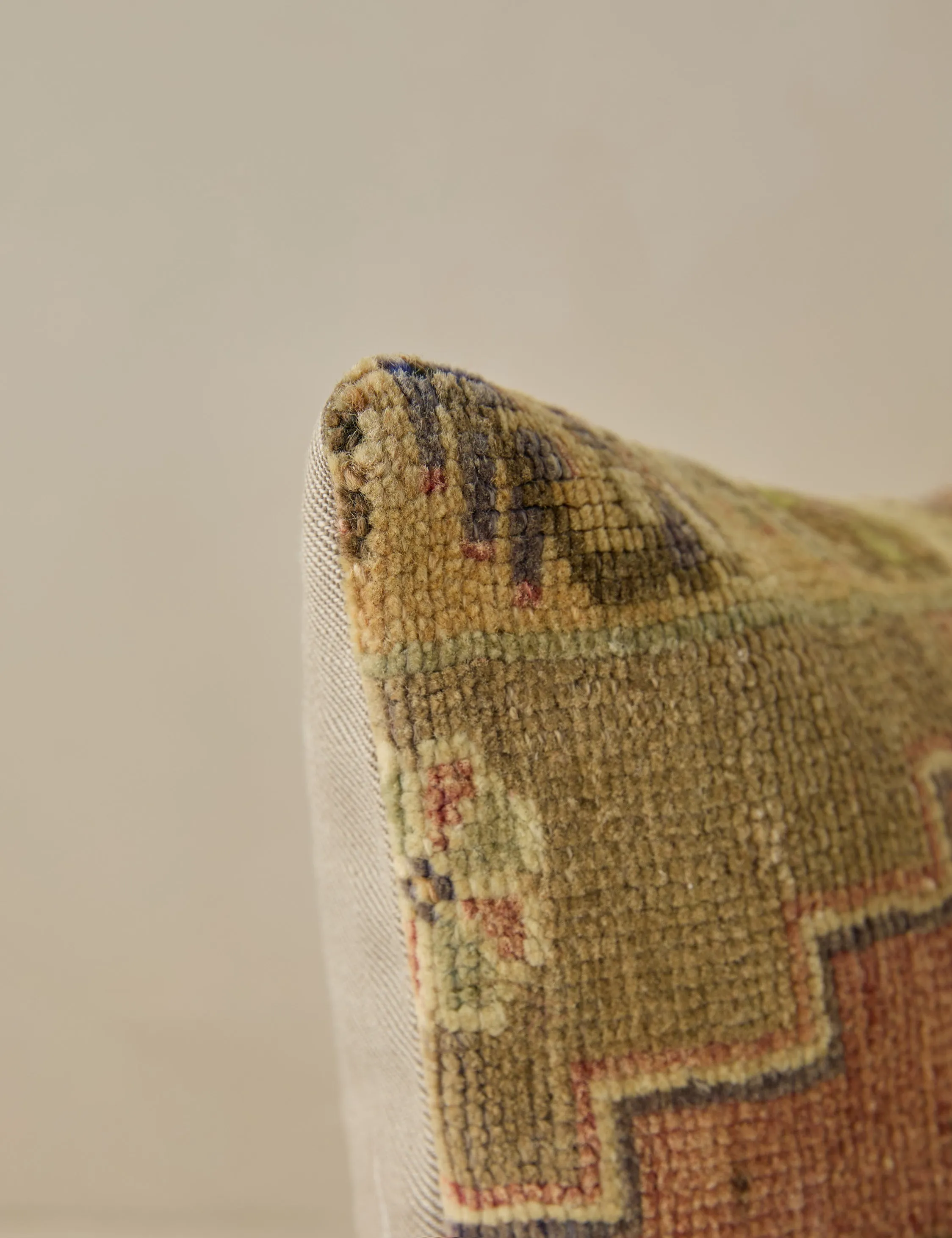 Vintage Lumbar Pillow No. 67, 12" x 20"