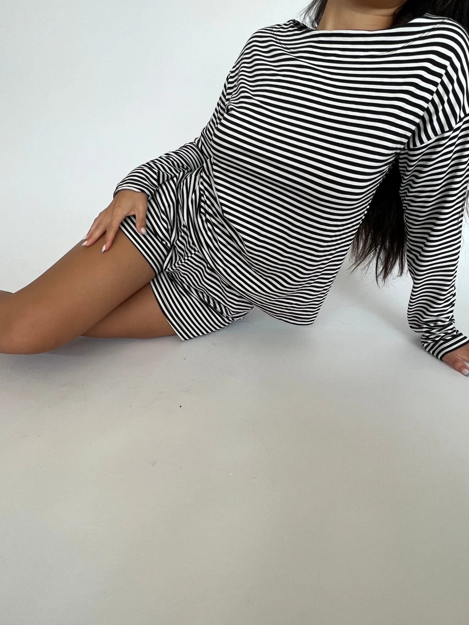 Wally Striped Long Sleeve Top