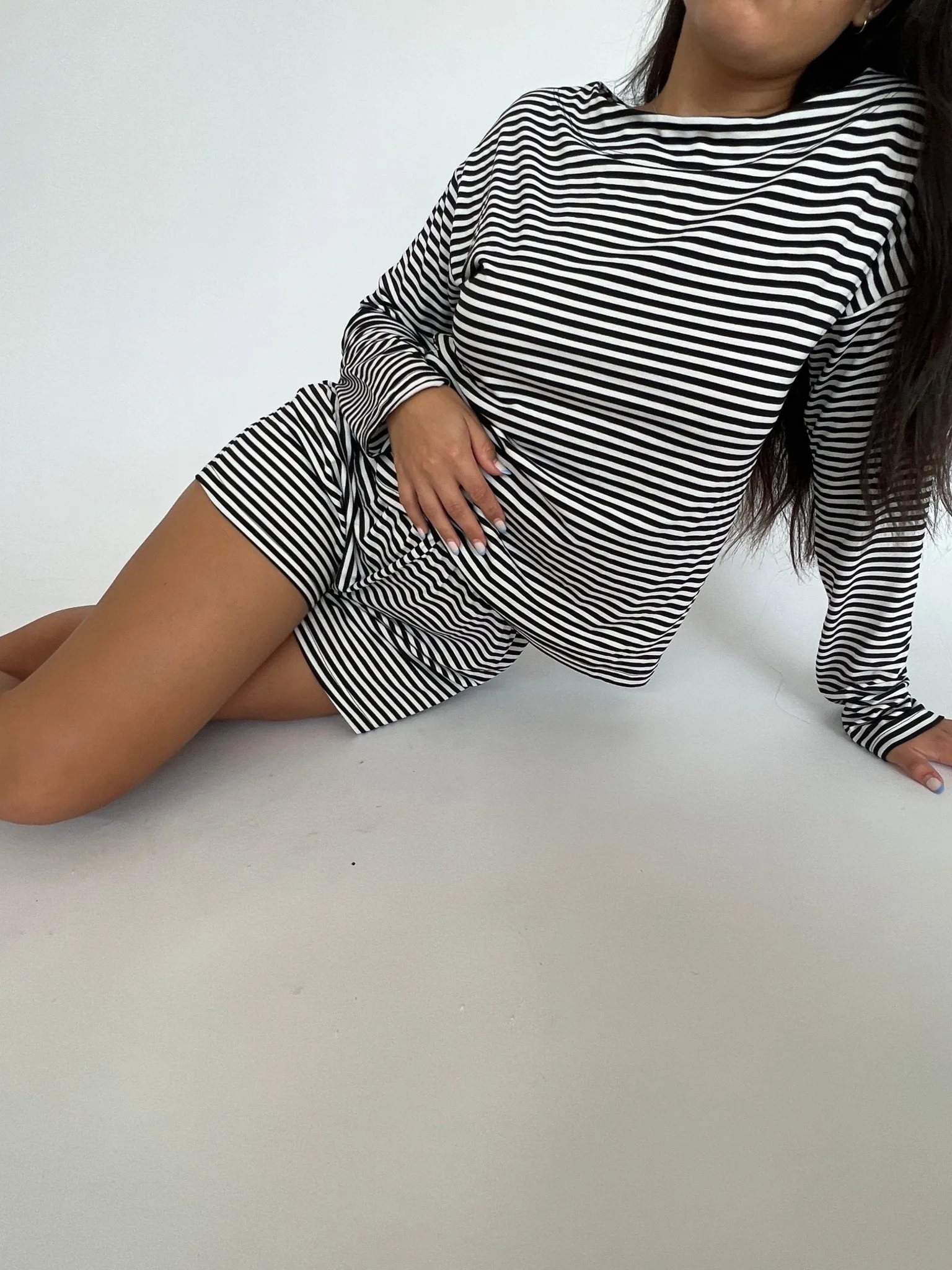 Wally Striped Long Sleeve Top