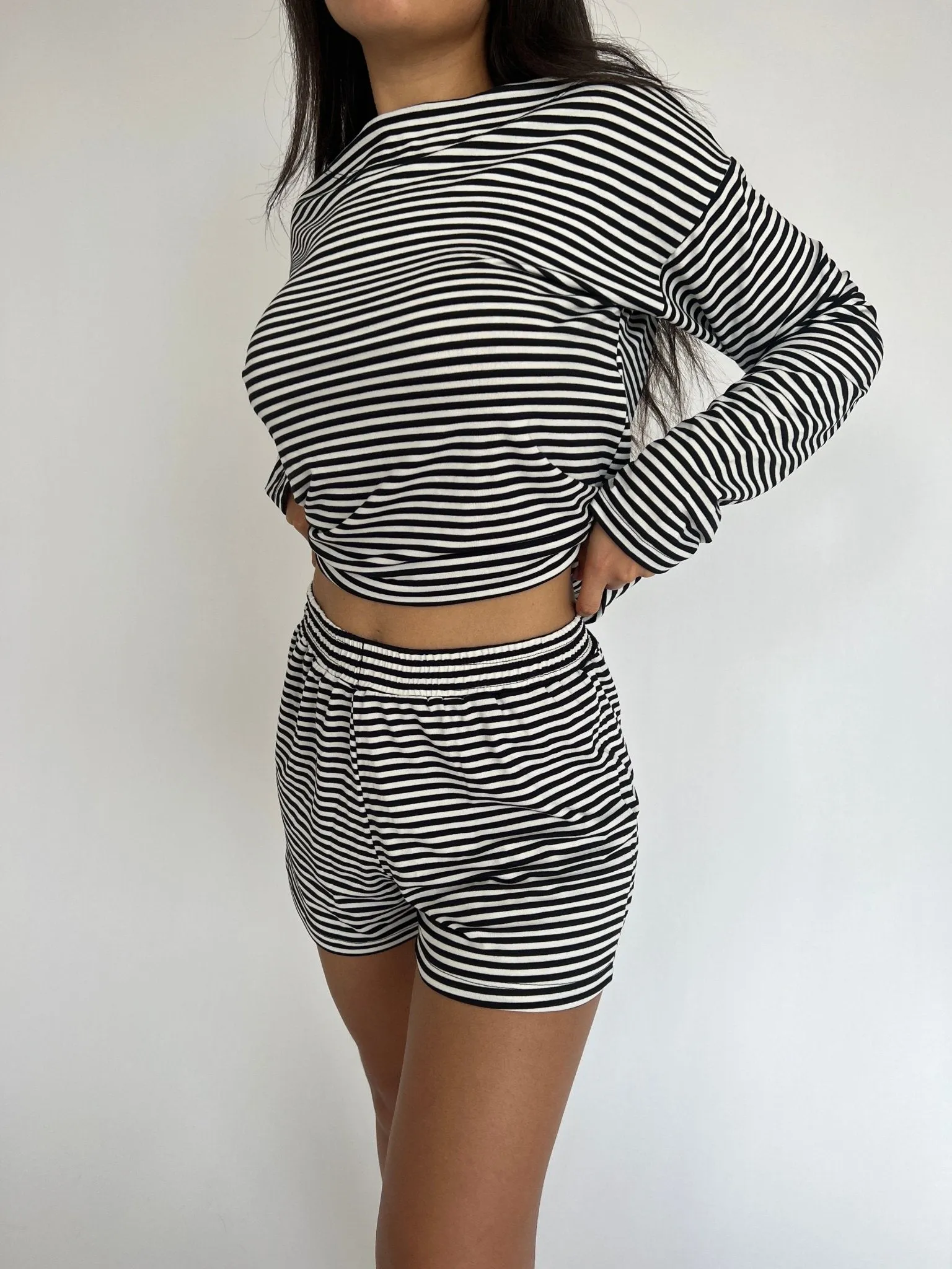 Wally Striped Long Sleeve Top