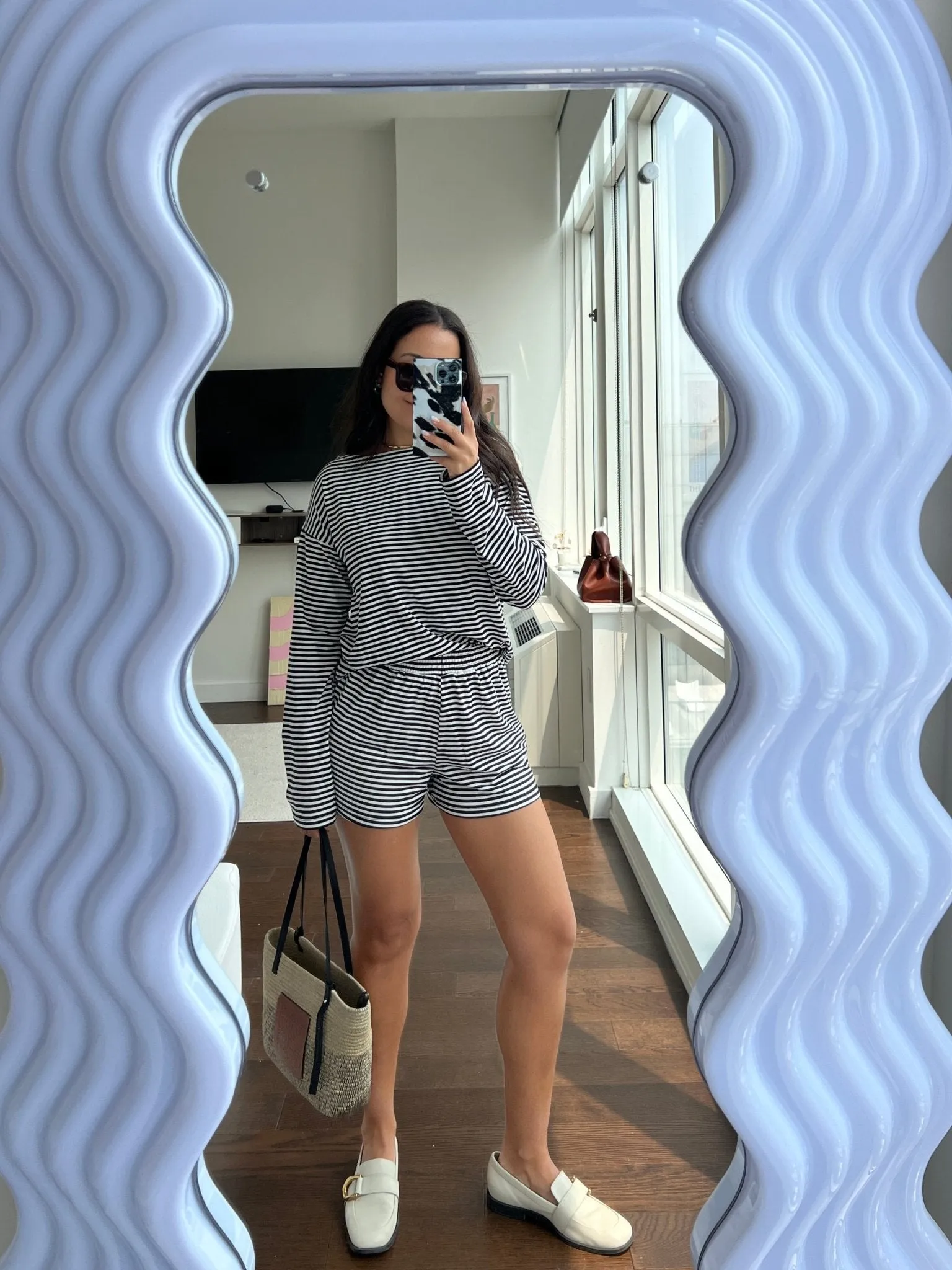 Wally Striped Long Sleeve Top