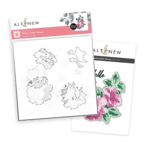 Watercolor Roses (Stencil & Die)