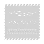 Waves Scenic Stencil