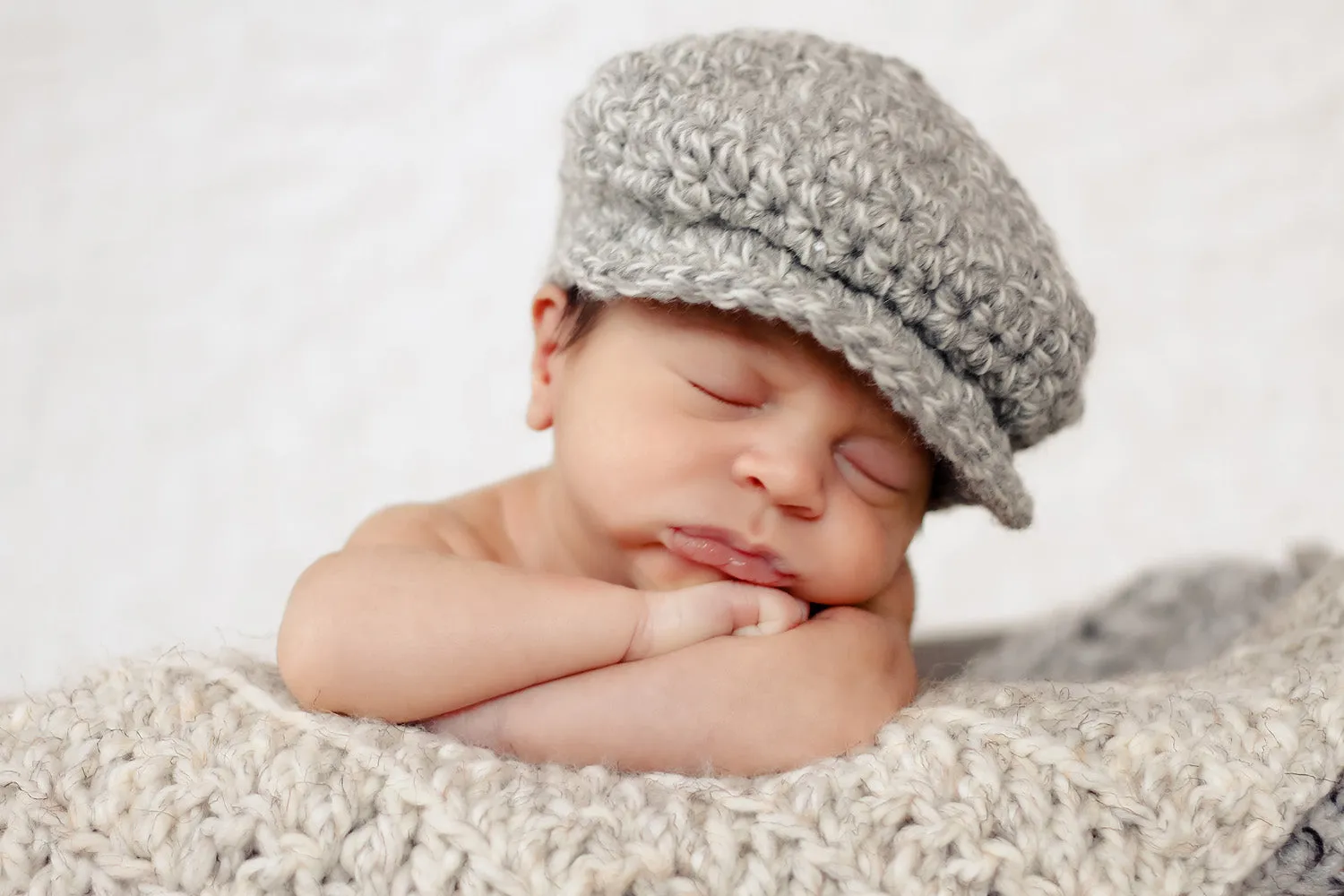 Wheat newborn baby layering bump blanket