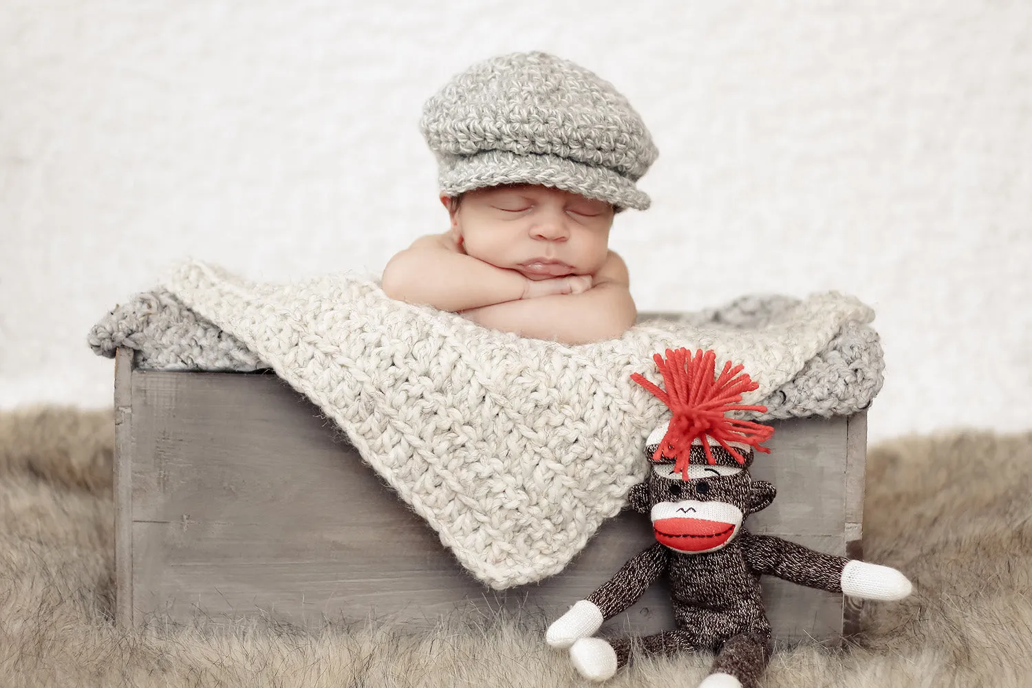 Wheat newborn baby layering bump blanket