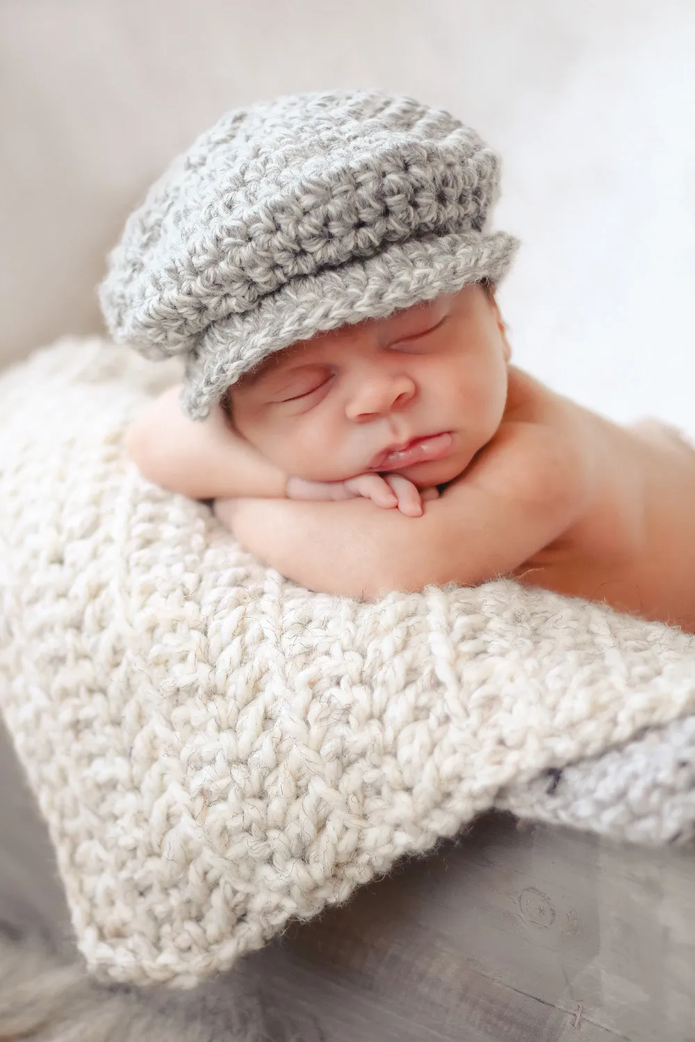 Wheat newborn baby layering bump blanket