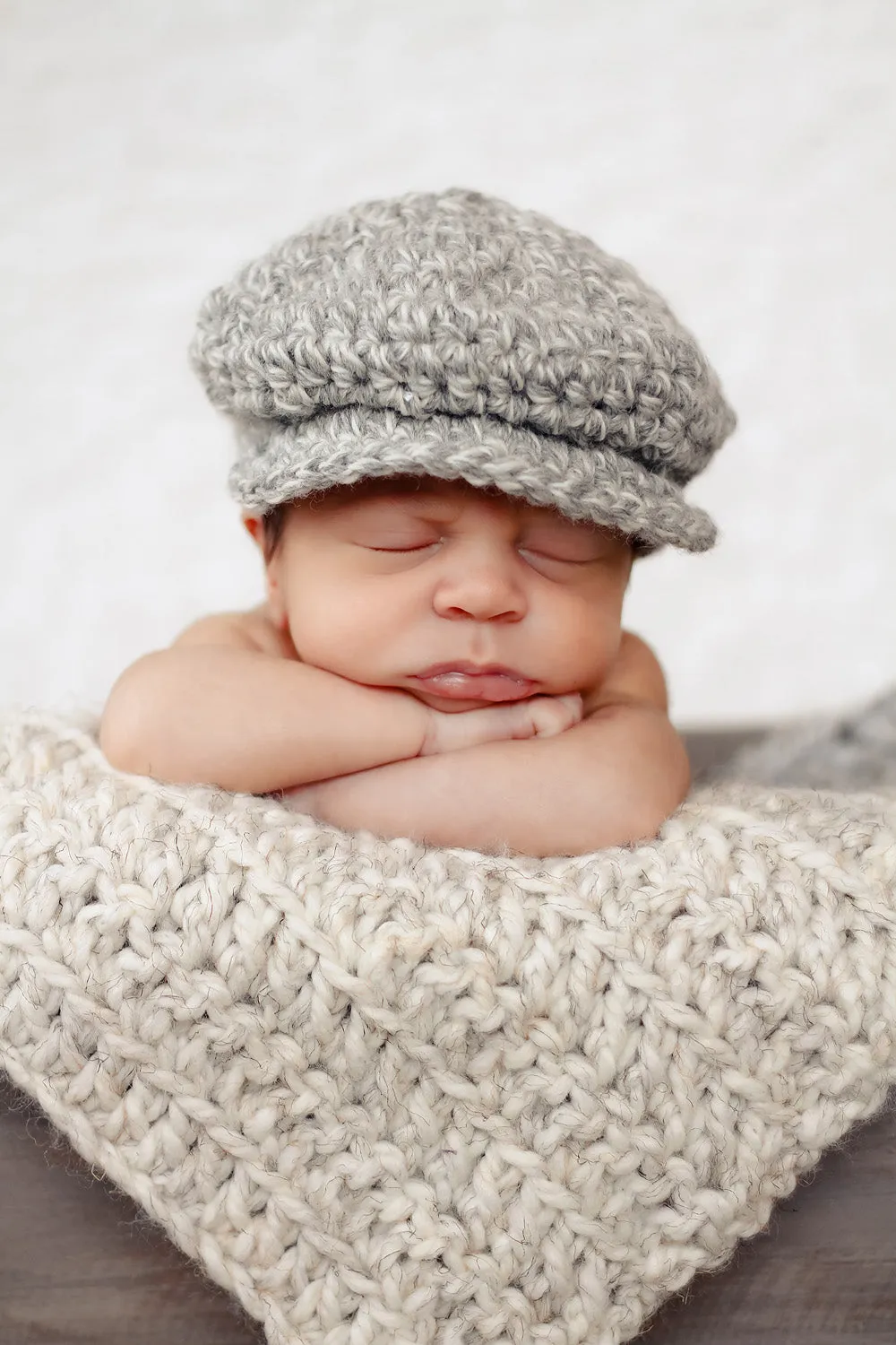 Wheat newborn baby layering bump blanket