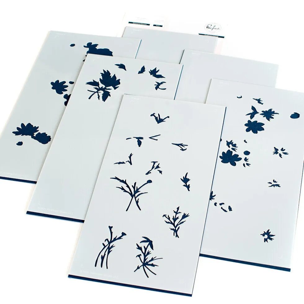 Whimsical Blooms stencil