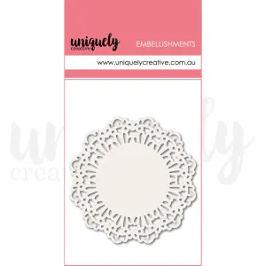 WHITE LAYERING DOILIES BY UNIQUELY CREATIVE