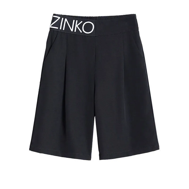 Wide Leg Shorts Women Summer Loose High Waist Slim Look Outdoor Wide Leg Ice Silk Thin Casual Mid-Length Shorts