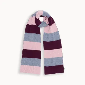 Willow - Dusty Pink Striped Knit Scarf