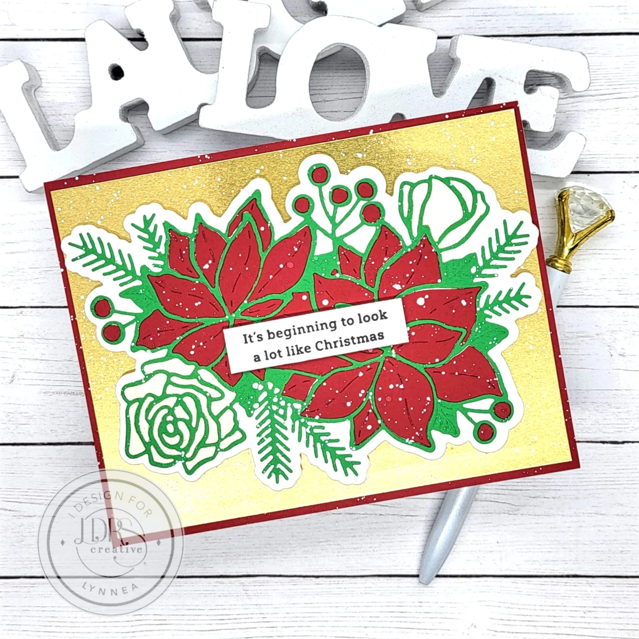 Winter Bouquet Etched Dies