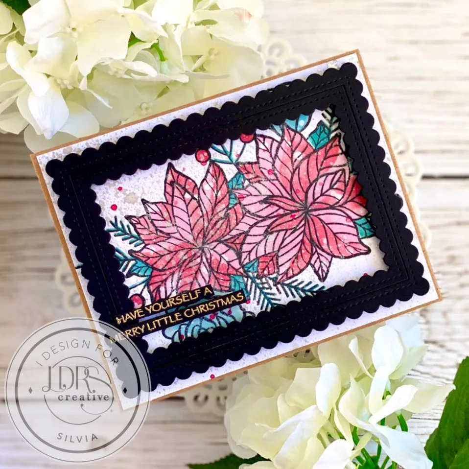 Winter Bouquet Stamps and Layering Stencils Bundle