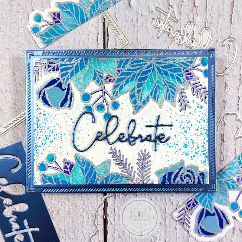 Winter Bouquet Stamps and Layering Stencils Bundle