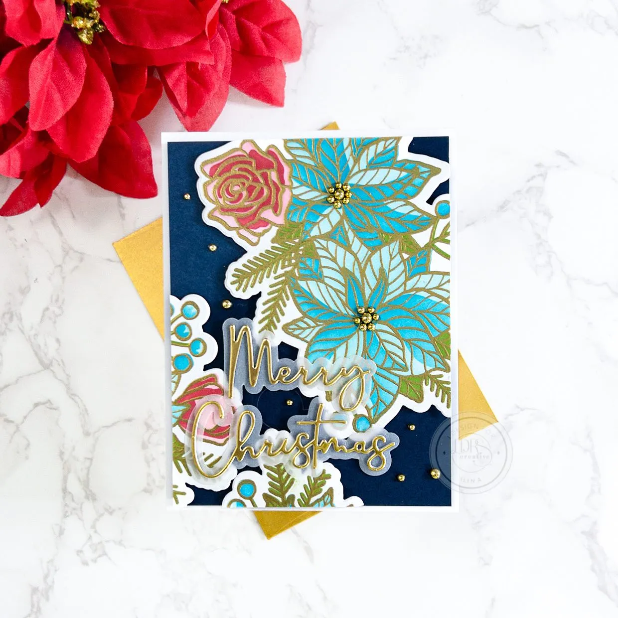 Winter Bouquet Stamps and Layering Stencils Bundle