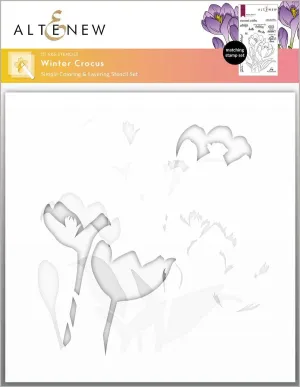 Winter Crocus Layering Stencil Set (3 in1)