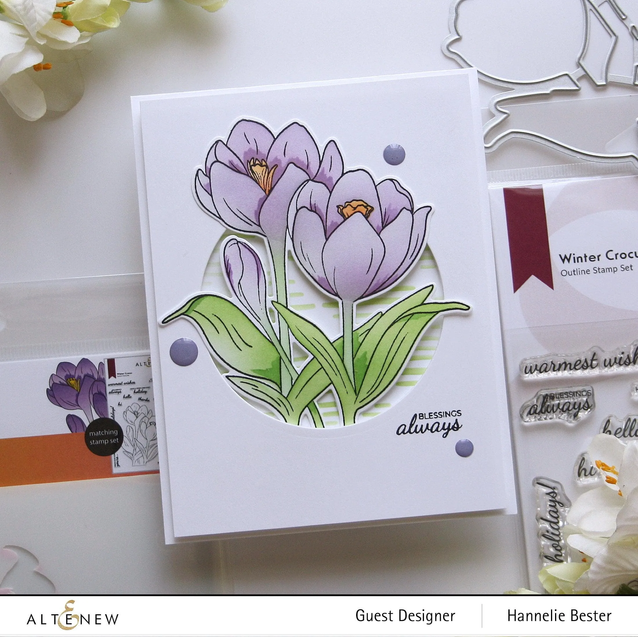 Winter Crocus Layering Stencil Set (3 in1)