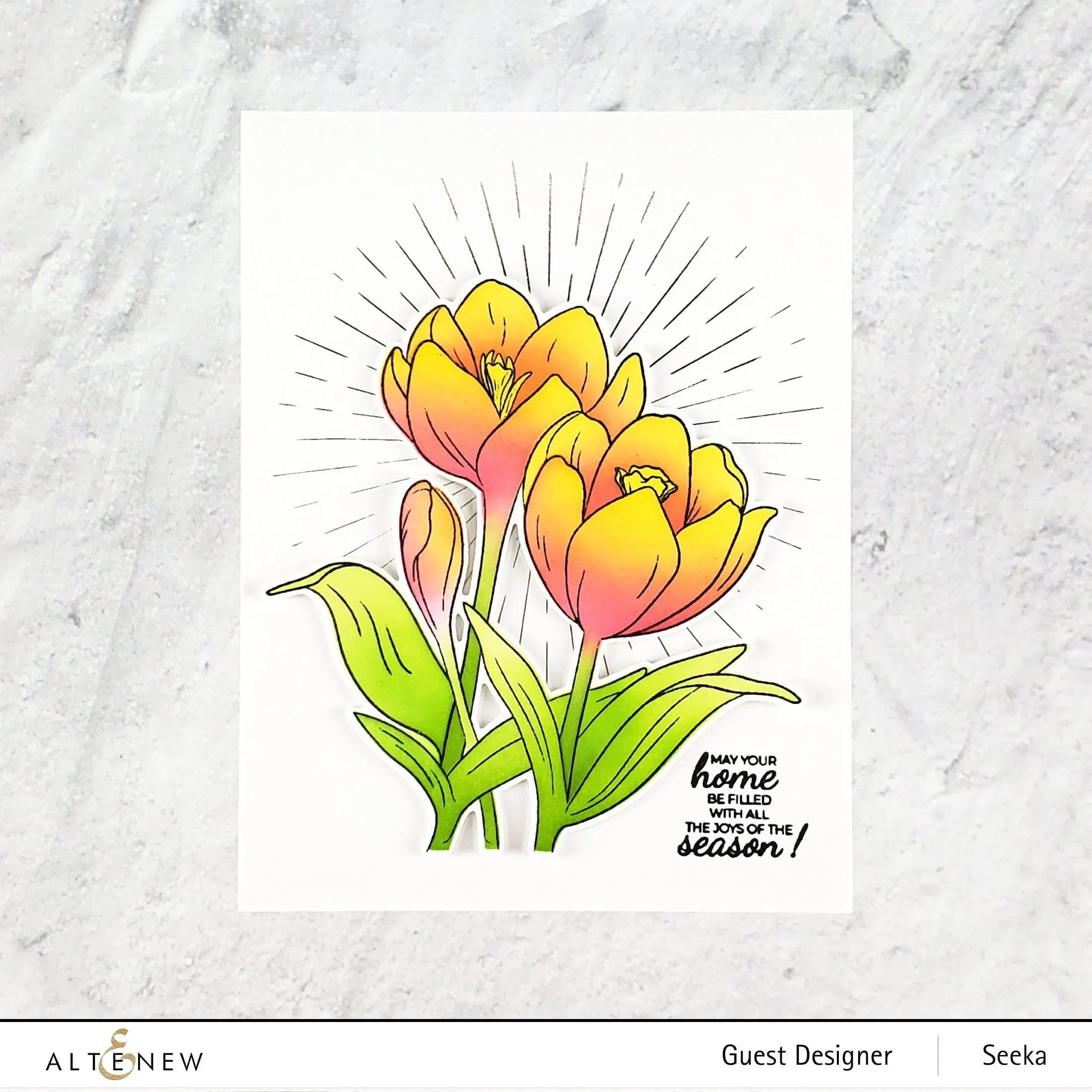 Winter Crocus Layering Stencil Set (3 in1)