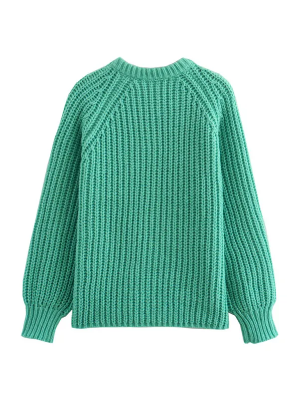 Women Red Ribbed Cardigan for Layering