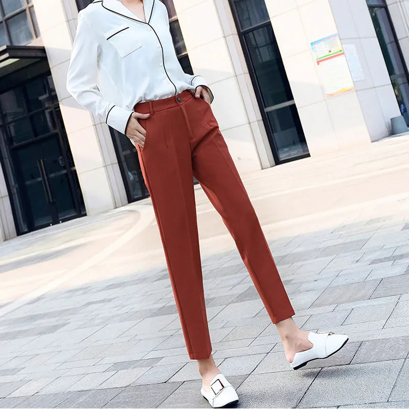 Women's Autumn Casual High Waist Pencil Pants